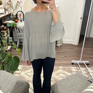 Ann Taylor LOFT LS Peplum Blouse